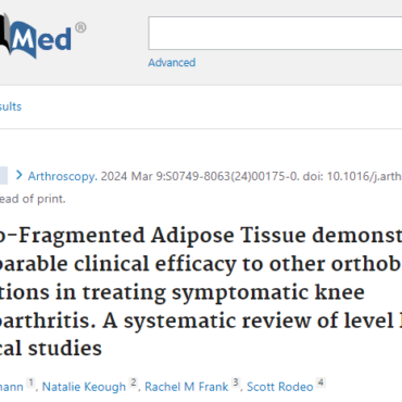 Micro-Fragmented Adipose Tissue demonstrates comparable clinical efficacy to other orthobiologics injections in treating symptomatic knee osteoarthritis.